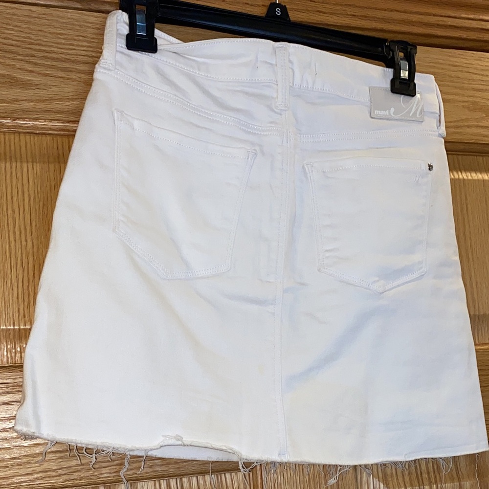 MAVI LINDSAY SKIRT - WHITE VINTAGE High Rise | Mini - Picture 4 of 8